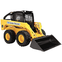 Cargador compacto sobre orugas amarillo