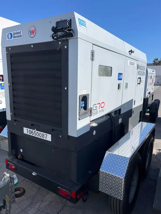 2017 Wacker Neuson G 70 Diesel Generator