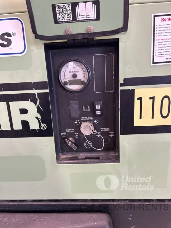 2020 Sullair 185DPQ-KU-T3 Air Compressor