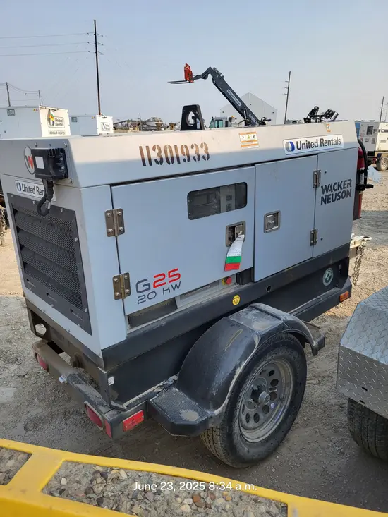 2021 Wacker Neuson G 25 Diesel Generator