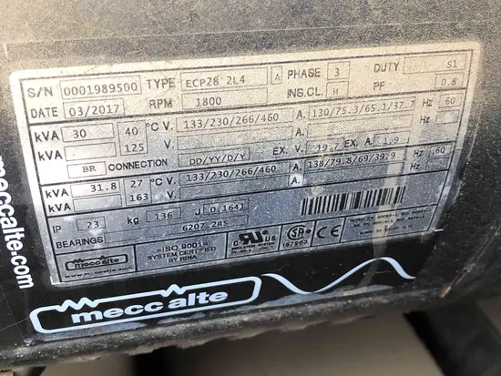 2017 Wacker Neuson G25 T4F Diesel Generator