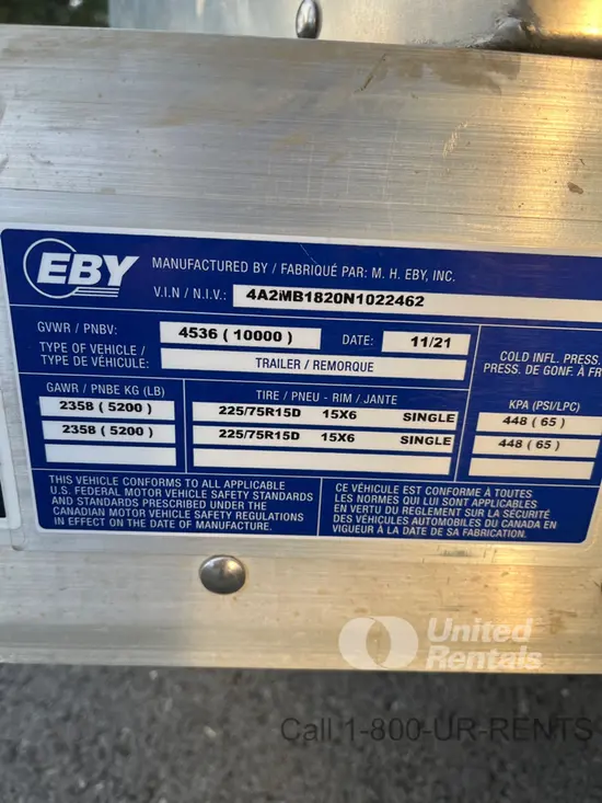 2022 Curry Supply Co. 27767 Trailer