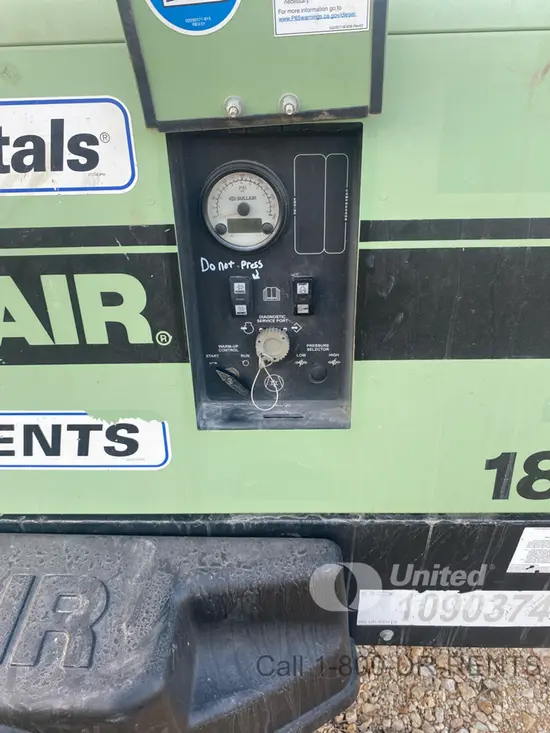 2019 Sullair 185DPQ-KU-T3 Air Compressor