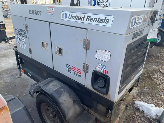 2019 Wacker Neuson G25 T4F Diesel Generator