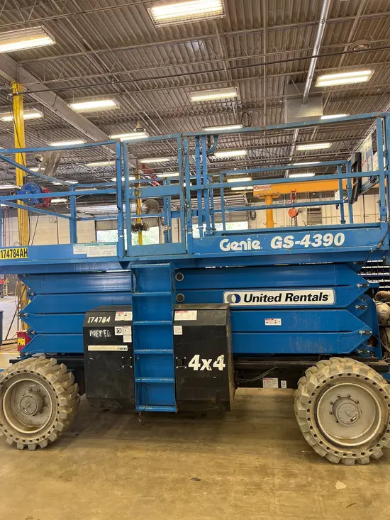 2016 Genie GS-4390 RT Rough Terrain Scissor Lift