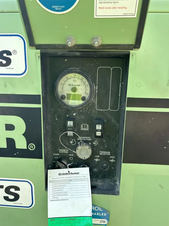 2019 Sullair 185DPQ-KU-T3 Air Compressor