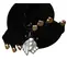 Black ARROW 24 in. Rock Auger Bit Attachment for Skid Steer