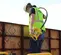 Yellow WACKER Concrete Vibrator, 2 HP, 115V Electric Powered