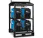 Blue and black MILLERELEC Welder Rack, 350 Amps, 4 Pack