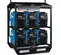 Blue and black MILLERELEC Welder Rack, 350 Amps, 4 Pack