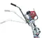 Silver and black and red WACKER Concrete Vibratory Screed