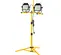 Yellow and black SOUTHWIRE Portable Light Stand, 1,000W, Halogen