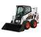 White, black and orange BOBCAT 1,900-2,000 lb. Skid Steer