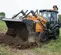 Orange and black CASE 90-105 HP Backhoe Loader, 14-16 ft. Dig Depth, Extendahoe