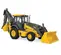 Yellow John Deere backhoe loader