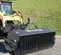 Gray Paladin Angle Broom Attachment for Skid Steer