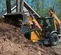 Orange and black Case Backhoe Loader with 17 foot Dig Depth and Extendahoe
