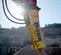 Yellow EPIROC 5,000 lb. Hydraulic Breaker Attachment for Excavator