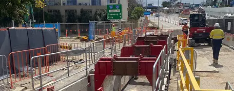 Using High Clearance Shoring Struts to Install Culverts – Brisbane