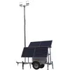 Gray PROGRESS HELIOS-1 1,400W Towable LED Light Tower, 700W Solar