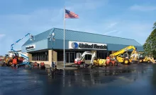 United Rentals branch location with equipment out front