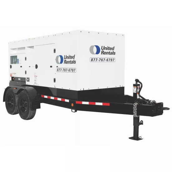 White 200kW towable generator
