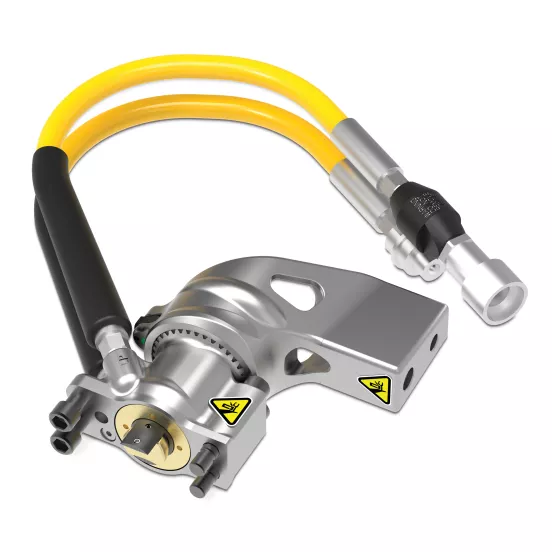 Yellow Enerpac hydraulic torque wrench