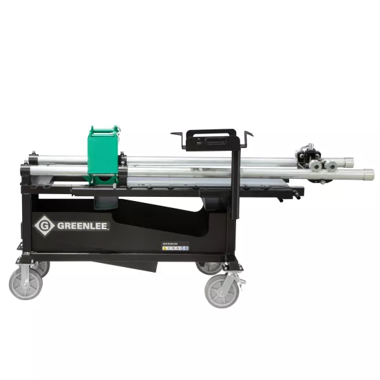 Green and black and silver GREENLEE Pipe Conduit Bender Table, 4 in., Greenlee 881