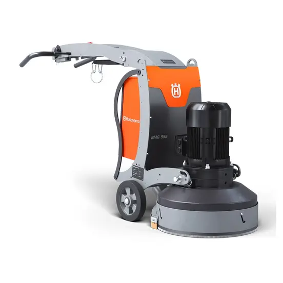 Orange Husqvarna electric Walk-Behind Concrete Grinder