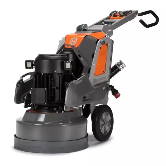 Orange and black Husqvarna Walk-Behind Concrete Grinder