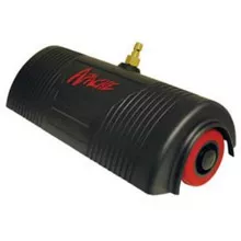 black pressure washer sidewalk cleaning attachment product shot