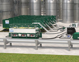 Lamella Filter Setup