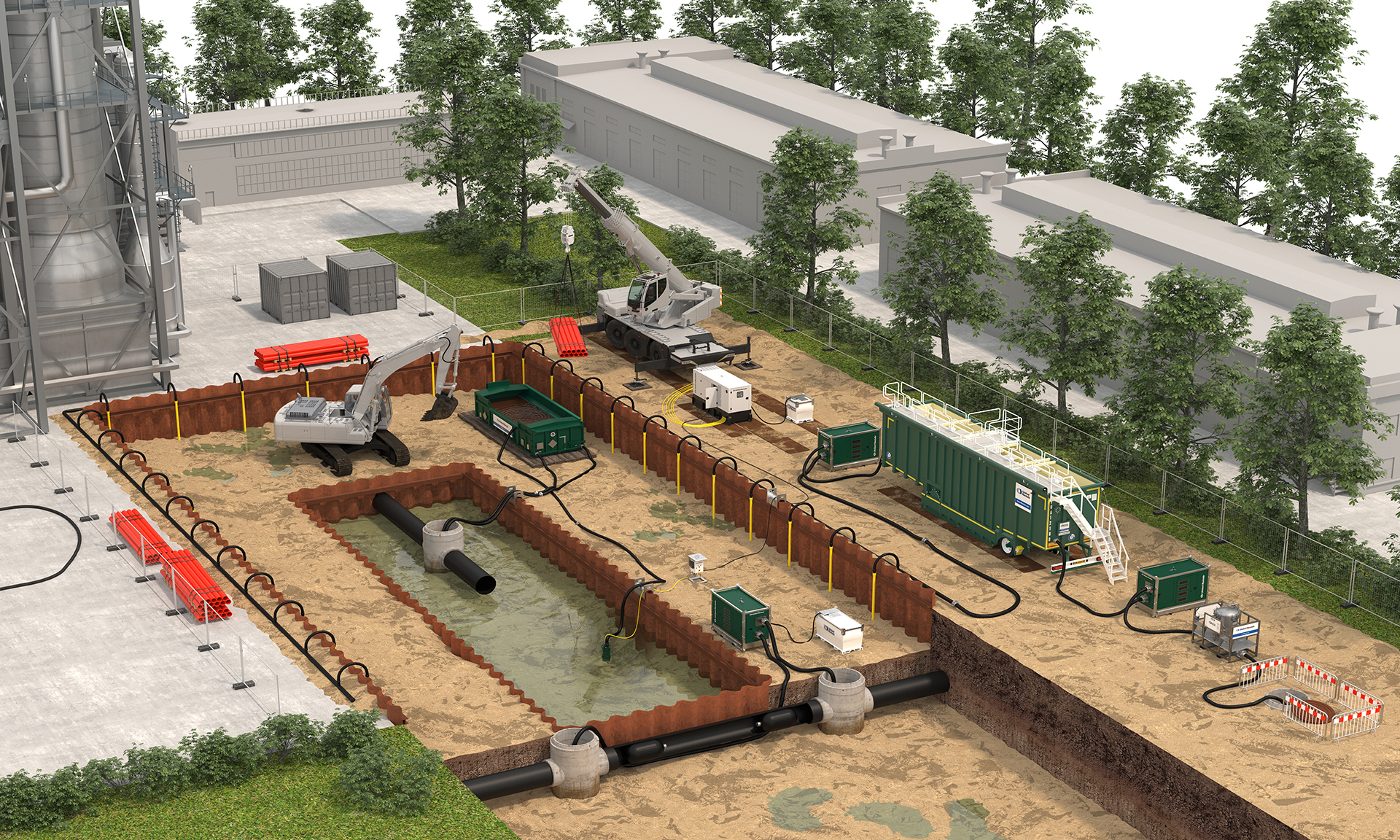 dewatering construction site