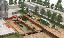 ontwatering bouwterrein